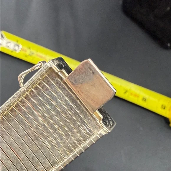 Vintage silver Geometric Necklace with Matching Bracelet - Picture 9 of 17